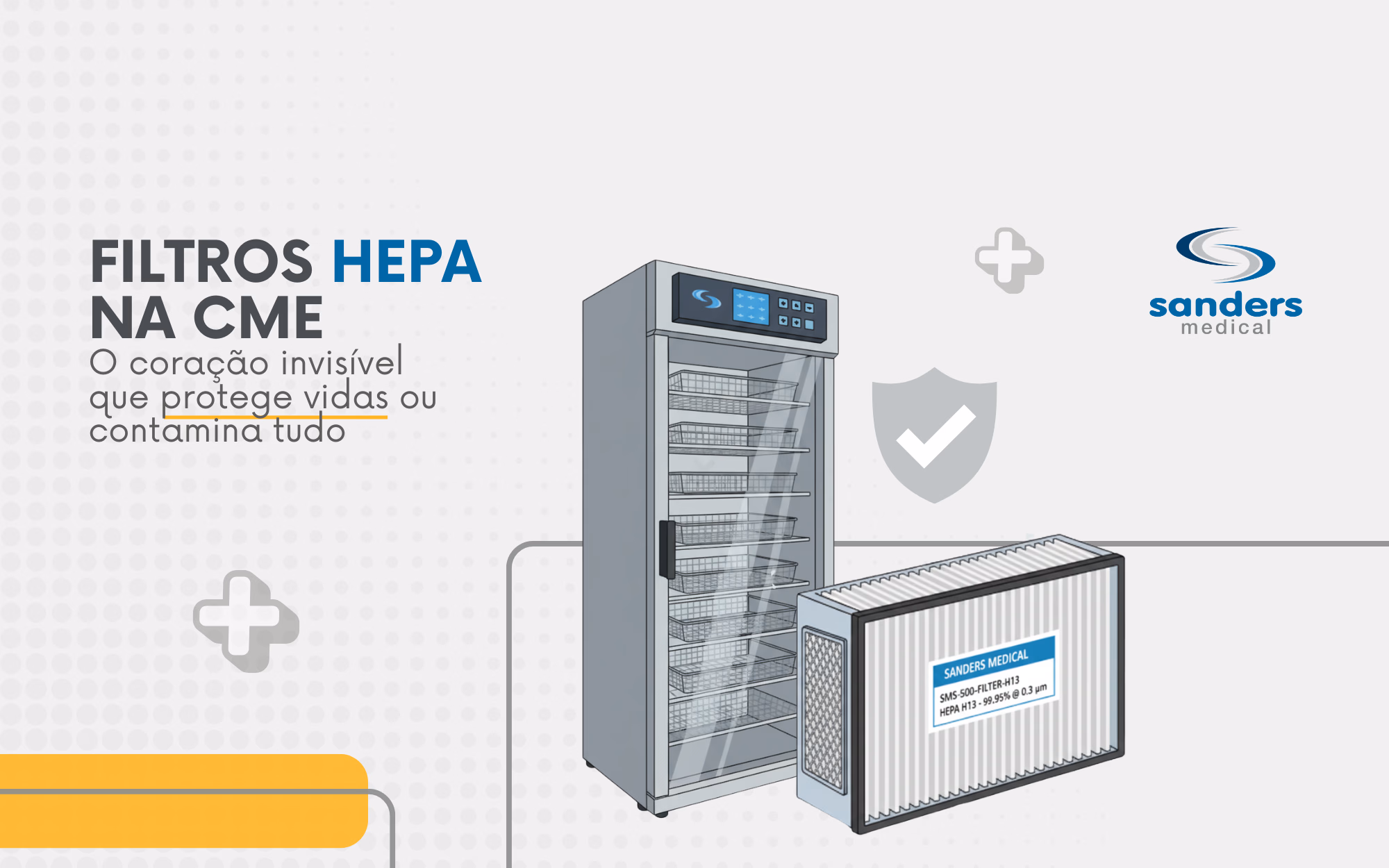 Aplicação de filtros HEPA em ambientes de esterilização